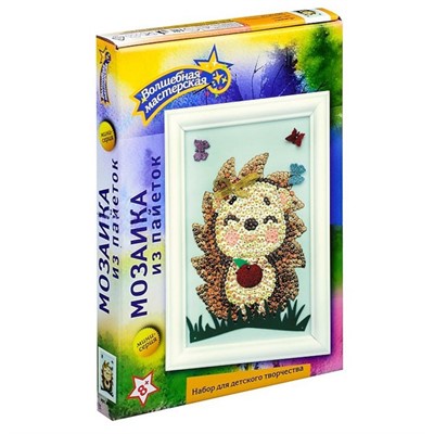 Набор для творчества Мозаика из пайеток "Ежик" М031 - фото 69921445
