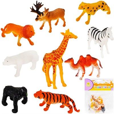 Набор животных Levatoys YSLT01-1B Дикие в пак. - фото 69921464