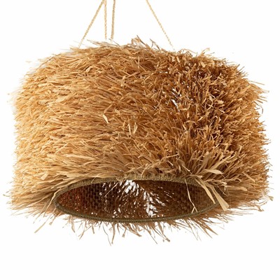 Плетеный абажур "Мохнатик" 50*30 см - фото 69922728