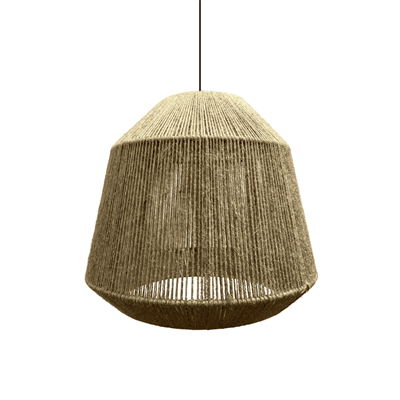 Плетеный абажур из джутового шпагата 40*35 см - фото 69922784