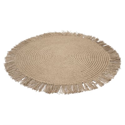 Плетеный ковер круглый 120 см - фото 69922827