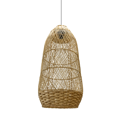 Плетеная люстра  ротанг 30*60 см - фото 69923022