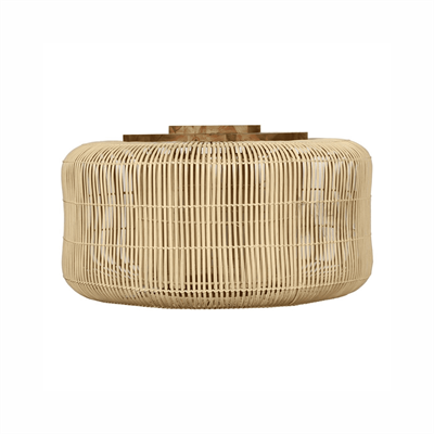 Плетеная люстра ротанг 70*40 см - фото 69923101