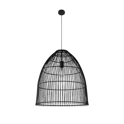 Плетеная люстра  ротанг Д40В50 см - фото 69923108