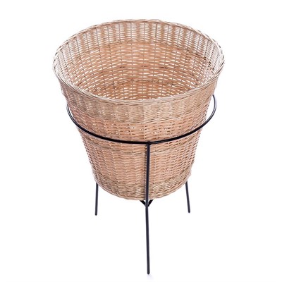 Плетеная корзина на стойке 48*75 см - фото 69923132