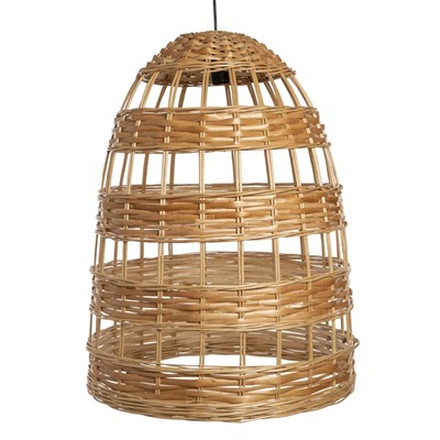 Плетеная люстра абажур H70 D50 см - фото 69923164