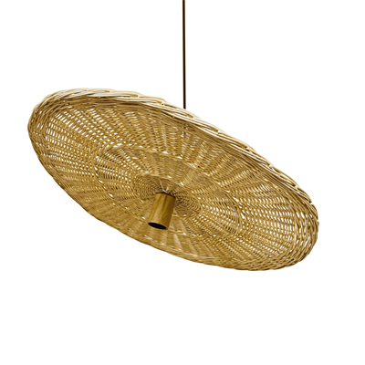 Плетеный абажур "Диск" 65*2 см - фото 69923489