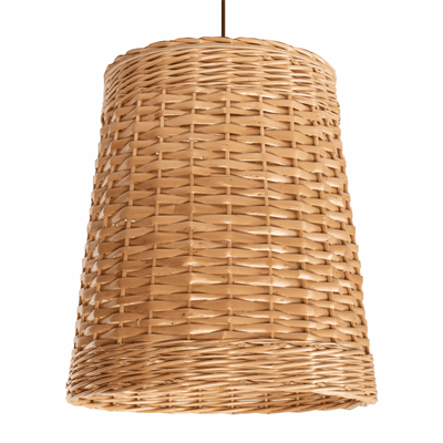 Плетеный абажур из ивовой лозы 32*36 см - фото 69923532