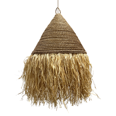 Плетеный абажур "Мохнатик" 60*70 см - фото 69923676