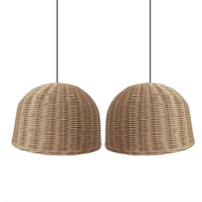 Плетеный абажур 60*40 см - фото 69923691