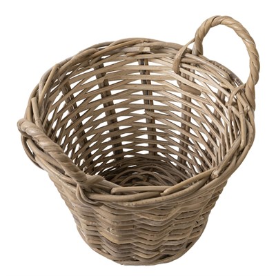 Плетеная корзина круглая 30*23 см - фото 69923970