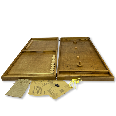 Деревянная игра  «Аэрохоккей и Стрельба по мишени» на 2-х игроков L 2 в 1 - фото 69924660