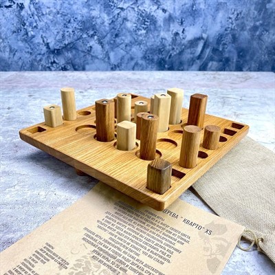 Настольная игра из дерева «Кварто» XS - фото 69924799