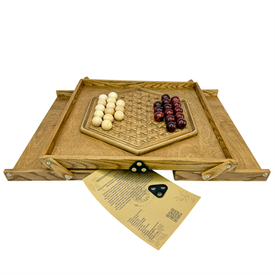 Настольная игра из дерева «Абалон» M - фото 69925031