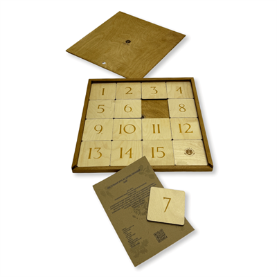 Настольная игра из дерева «Пятнашки» Лайт - фото 69925298