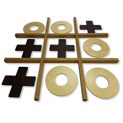 Напольная игра из дерева «Крестики-нолики» XL - фото 69925412