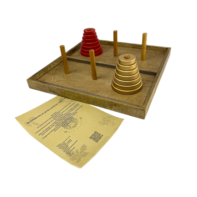 Деревянная игра «Ханойские башни» Лайт - фото 69925614