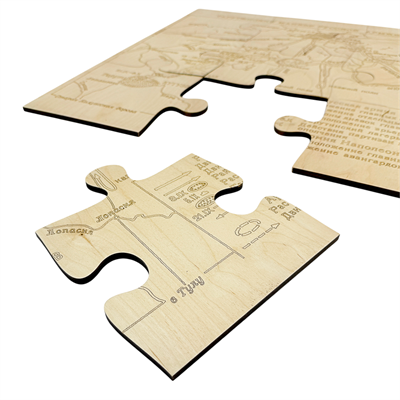 Деревянный Пазл-головоломка - фото 69925698