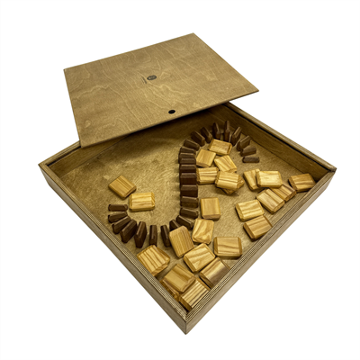 Деревянная игра «Домино Форт Боярд» Лайт в пенале - фото 69925762