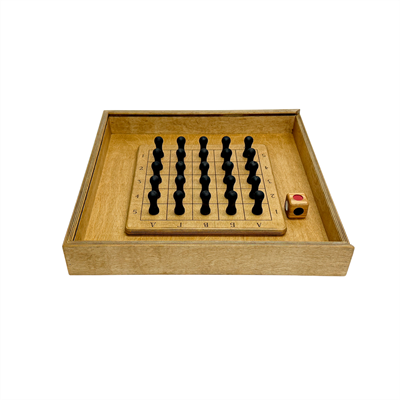 Деревянная игра «Шахматы памяти» в пенале - фото 69925825