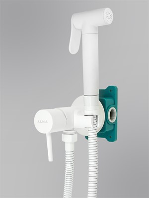 BENITO AL-859-06 белый. Гигиенический душ со смесителем - фото 69926200