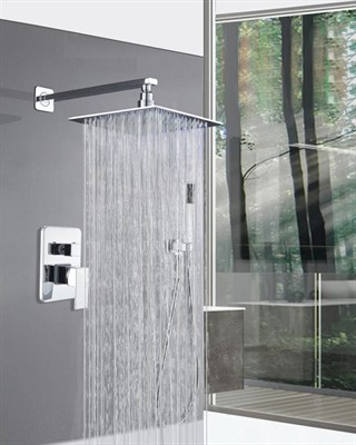 Leine Встраиваемый душевой комплект 2 режима TVZ-0809 Хром - фото 69926458