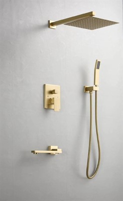 Elbe Встраиваемый душевой комплект  3 режима TVZ-0815 Золото матовое - фото 69926528