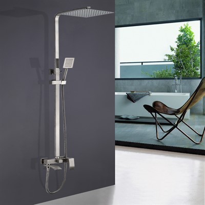 ECO Душевая система  из нержавеющей стали GK-0328 Хром сатин - фото 69926576