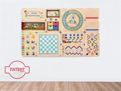 «Наши чемпионы» - Дидактическая настенная панель - фото 69927669