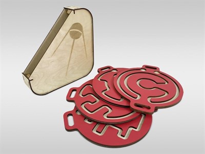 Комплект ручных балансиров для детей «Балу» (красный, 4 шт.) - фото 69927879