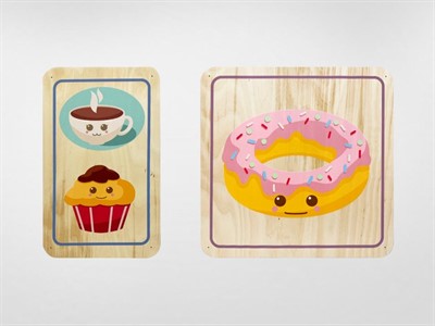 Набор стеновых панелей «Милая еда - Завтрак» - фото 69928131