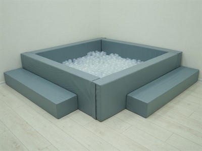 Сухой бассейн с шариками и RGB-подсветкой 140х140 см - фото 69928236