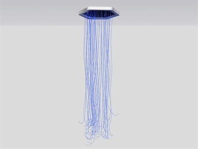 Потолочная светодиодная панель с фиброоптическим душем - фото 69928756