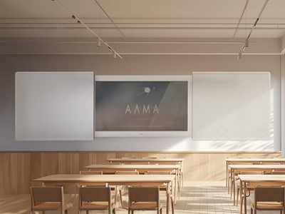 «Фибоначчи» - Интерактивная раздвижная доска с магнитно-маркерной поверхностью - фото 69928888