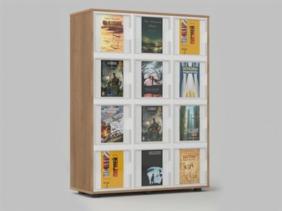 Стеллаж журнальный из коллекции СТУГЛ 60х35х120 см - фото 69929219