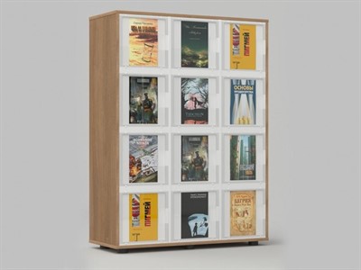 Стеллаж журнальный из коллекции СТУГЛ 90х35х140 - фото 69929222