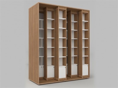 Стеллаж с передвижными модулями из коллекции СТУГЛ 245х232х60 см - фото 69929229