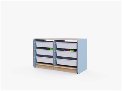 Двойной модуль для хранения игрушек из коллекции мебели «НЕГА» - фото 69930032
