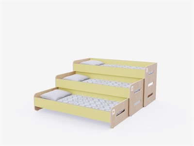 Раздвижная кровать 3 секции в спальную зону из коллекции «НЕГА» - фото 69930145