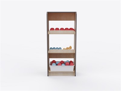 Стеллаж с бортиком из коллекции «НЕГА» (560х1235х350) - фото 69931593