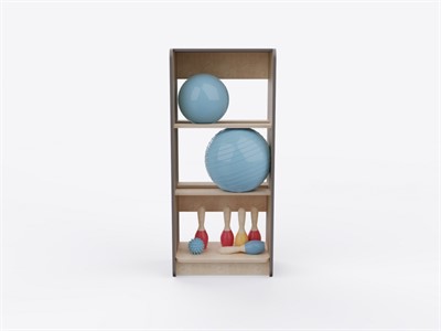 Стеллаж для мячей из коллекции «НЕГА» (560х1235х350) - фото 69931595