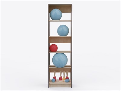 Стеллаж для мячей из коллекции «НЕГА» (560x2000х350) - фото 69931599