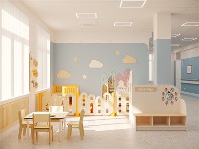 Игровой уголок в медицинском учреждении 24 м² - фото 69932094