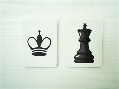 Карточки с шахматными фигурами - фото 69932308