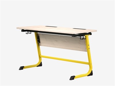 Ученический стол двухместный регулируемый с наклоном столешницы - фото 69932409