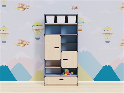 Детский стеллаж с местом для хранения из коллекции «НЕГА» - фото 69932582
