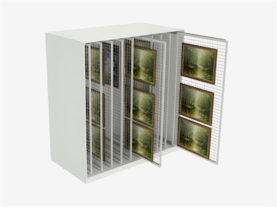 Стеллаж с сетками для хранения экспонатов - фото 69932720