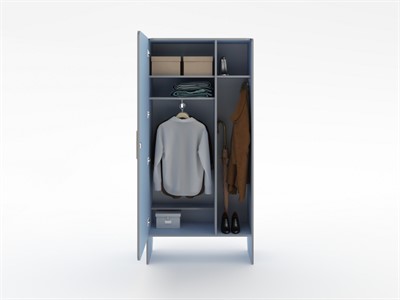 Шкаф для верхней одежды персонала во входную группу из коллекции мебели «НЕГА» - фото 69933265