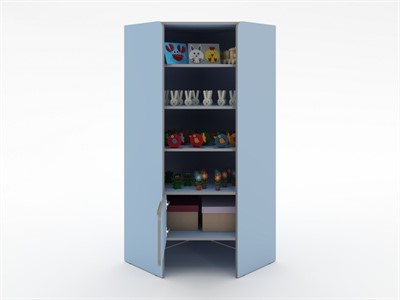 Выставочный шкаф во входную группу из коллекции мебели «НЕГА» - фото 69933271