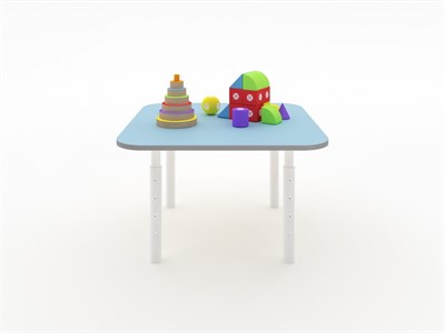 Квадратный растущий стол из коллекции «НЕГА» с телескопическими ножками - фото 69933457